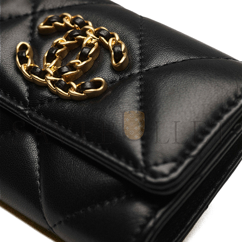 CHANEL 19 FLAP CARD HOLDER AP1790 (11.3*7.5*2cm)